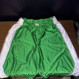 Nike green exercise shorts.